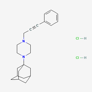 molecular formula C23H32Cl2N2 B5051872 1-(1-adamantyl)-4-(3-phenyl-2-propyn-1-yl)piperazine dihydrochloride 