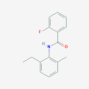 molecular formula C16H16FNO B5051884 N-(2-ethyl-6-methylphenyl)-2-fluorobenzamide 