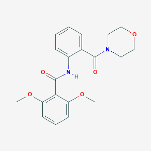 2,6-dimethoxy-N-[2-(4-morpholinylcarbonyl)phenyl]benzamide