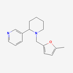 3-{1-[(5-methyl-2-furyl)methyl]-2-piperidinyl}pyridine