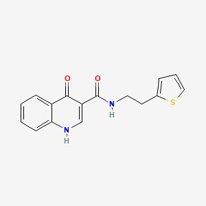 4-hydroxy-N-[2-(2-thienyl)ethyl]-3-quinolinecarboxamide