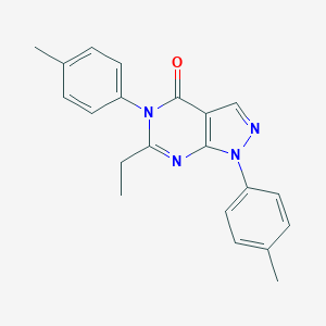 6-ethyl-1,5-bis(4-methylphenyl)-1,5-dihydro-4H-pyrazolo[3,4-d]pyrimidin-4-one