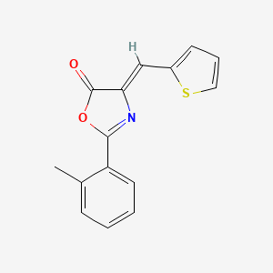 molecular formula C15H11NO2S B5051964 2-(2-methylphenyl)-4-(2-thienylmethylene)-1,3-oxazol-5(4H)-one 