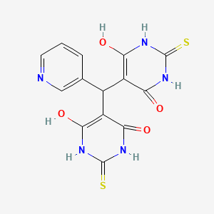 molecular formula C14H11N5O4S2 B5051981 5,5'-(3-pyridinylmethylene)bis(6-hydroxy-2-thioxo-2,3-dihydro-4(1H)-pyrimidinone) 