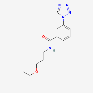 molecular formula C14H19N5O2 B5052019 N-(3-isopropoxypropyl)-3-(1H-tetrazol-1-yl)benzamide 