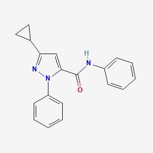 3-cyclopropyl-N,1-diphenyl-1H-pyrazole-5-carboxamide