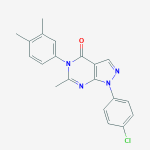 1-(4-chlorophenyl)-5-(3,4-dimethylphenyl)-6-methyl-1,5-dihydro-4H-pyrazolo[3,4-d]pyrimidin-4-one