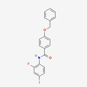 molecular formula C20H15FINO2 B5052081 4-(benzyloxy)-N-(2-fluoro-4-iodophenyl)benzamide 