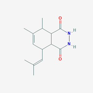 molecular formula C14H20N2O2 B5052094 5,6-dimethyl-8-(2-methyl-1-propen-1-yl)-2,3,4a,5,8,8a-hexahydro-1,4-phthalazinedione 