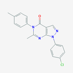 1-(4-chlorophenyl)-6-methyl-5-(4-methylphenyl)-1,5-dihydro-4H-pyrazolo[3,4-d]pyrimidin-4-one