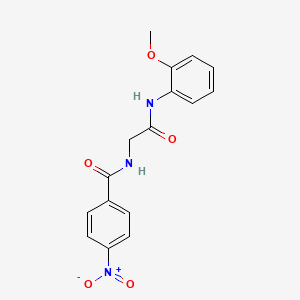 N-{2-[(2-methoxyphenyl)amino]-2-oxoethyl}-4-nitrobenzamide