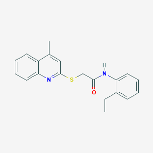 N-(2-ethylphenyl)-2-[(4-methyl-2-quinolinyl)thio]acetamide