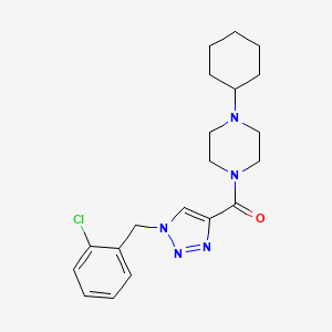 1-{[1-(2-chlorobenzyl)-1H-1,2,3-triazol-4-yl]carbonyl}-4-cyclohexylpiperazine