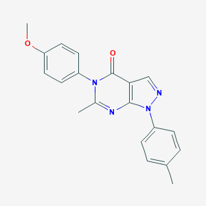 5-(4-methoxyphenyl)-6-methyl-1-(4-methylphenyl)-1,5-dihydro-4H-pyrazolo[3,4-d]pyrimidin-4-one