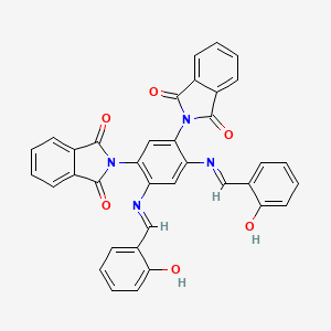 2,2'-{4,6-bis[(2-hydroxybenzylidene)amino]-1,3-phenylene}bis(1H-isoindole-1,3(2H)-dione)