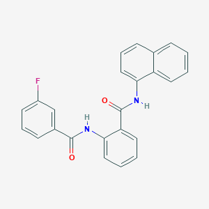 2-[(3-fluorobenzoyl)amino]-N-(1-naphthyl)benzamide