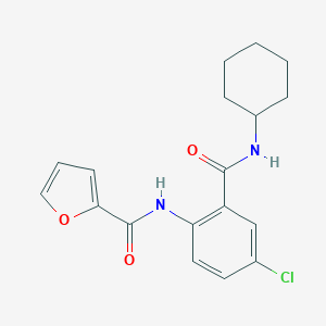 N-{4-chloro-2-[(cyclohexylamino)carbonyl]phenyl}-2-furamide