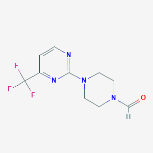 4-[4-(Trifluoromethyl)-2-pyrimidinyl]-1-piperazinecarbaldehyde