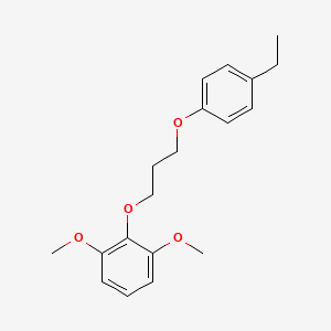 molecular formula C19H24O4 B5052308 2-[3-(4-ethylphenoxy)propoxy]-1,3-dimethoxybenzene 