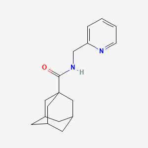 molecular formula C17H22N2O B5052324 N-(2-pyridinylmethyl)-1-adamantanecarboxamide CAS No. 121768-38-5