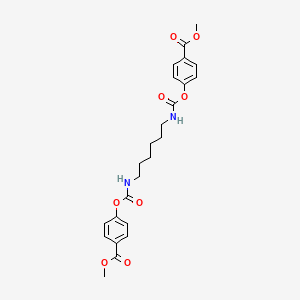 molecular formula C24H28N2O8 B5052326 dimethyl 4,4'-[1,6-hexanediylbis(iminocarbonyloxy)]dibenzoate 