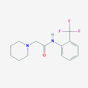 2-(1-piperidinyl)-N-[2-(trifluoromethyl)phenyl]acetamide