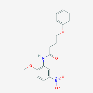 molecular formula C17H18N2O5 B5052342 N-(2-methoxy-5-nitrophenyl)-4-phenoxybutanamide 