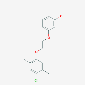 molecular formula C17H19ClO3 B5052343 1-chloro-4-[2-(3-methoxyphenoxy)ethoxy]-2,5-dimethylbenzene 