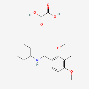 molecular formula C17H27NO6 B5052357 N-(2,4-dimethoxy-3-methylbenzyl)-3-pentanamine oxalate 