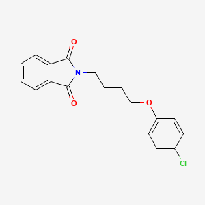 molecular formula C18H16ClNO3 B5052359 2-[4-(4-chlorophenoxy)butyl]-1H-isoindole-1,3(2H)-dione 