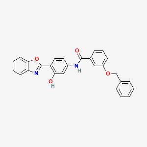 N-[4-(1,3-benzoxazol-2-yl)-3-hydroxyphenyl]-3-(benzyloxy)benzamide