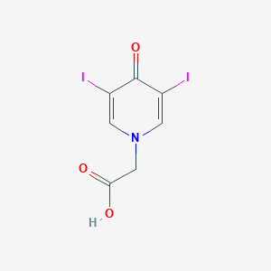 molecular formula C7H5I2NO3 B050524 骨盆酸 CAS No. 101-29-1