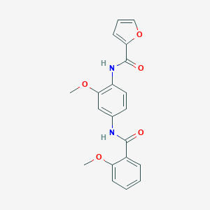 N-{2-methoxy-4-[(2-methoxybenzoyl)amino]phenyl}-2-furamide