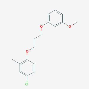molecular formula C17H19ClO3 B5052401 4-chloro-1-[3-(3-methoxyphenoxy)propoxy]-2-methylbenzene 