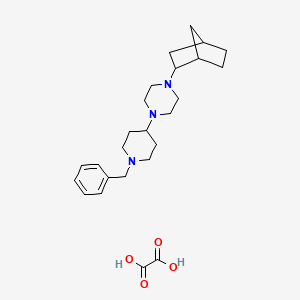 molecular formula C25H37N3O4 B5052419 1-(1-benzyl-4-piperidinyl)-4-bicyclo[2.2.1]hept-2-ylpiperazine oxalate 