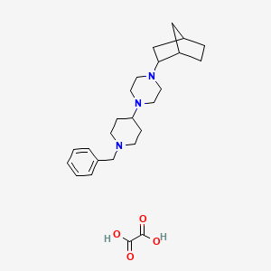 molecular formula C25H37N3O4 B5052419 1-(1-Benzylpiperidin-4-yl)-4-(2-bicyclo[2.2.1]heptanyl)piperazine;oxalic acid 