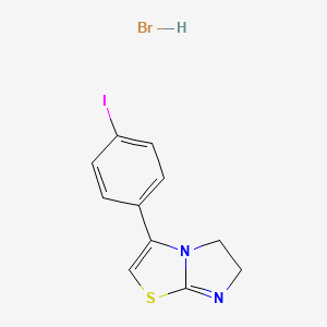 molecular formula C11H10BrIN2S B5052448 3-(4-iodophenyl)-5,6-dihydroimidazo[2,1-b][1,3]thiazole hydrobromide 