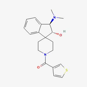 molecular formula C20H24N2O2S B5052468 (2R*,3R*)-3-(dimethylamino)-1'-(3-thienylcarbonyl)-2,3-dihydrospiro[indene-1,4'-piperidin]-2-ol 