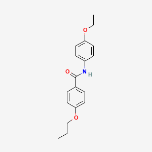 molecular formula C18H21NO3 B5052478 N-(4-ethoxyphenyl)-4-propoxybenzamide 