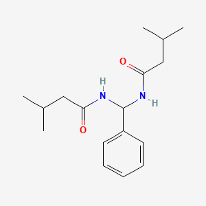 molecular formula C17H26N2O2 B5052521 N,N'-(phenylmethylene)bis(3-methylbutanamide) 