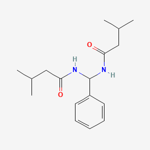 molecular formula C17H26N2O2 B5052521 N,N'-(phenylmethanediyl)bis(3-methylbutanamide) 