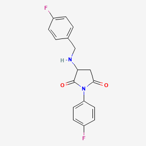 3-[(4-fluorobenzyl)amino]-1-(4-fluorophenyl)-2,5-pyrrolidinedione