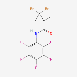 molecular formula C11H6Br2F5NO B5052563 2,2-dibromo-1-methyl-N-(pentafluorophenyl)cyclopropanecarboxamide 