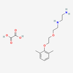 molecular formula C16H26N2O6 B5052569 N-{2-[2-(2,6-dimethylphenoxy)ethoxy]ethyl}-1,2-ethanediamine oxalate 