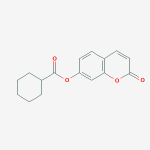 molecular formula C16H16O4 B5052579 2-oxo-2H-chromen-7-yl cyclohexanecarboxylate 