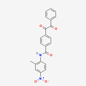 molecular formula C22H16N2O5 B5052589 N-(2-methyl-4-nitrophenyl)-4-[oxo(phenyl)acetyl]benzamide 