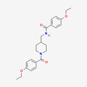 4-ethoxy-N-{[1-(4-ethoxybenzoyl)-4-piperidinyl]methyl}benzamide