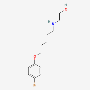 molecular formula C13H20BrNO2 B5052650 2-{[5-(4-bromophenoxy)pentyl]amino}ethanol 