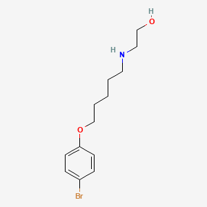 2-[5-(4-Bromophenoxy)pentylamino]ethanol