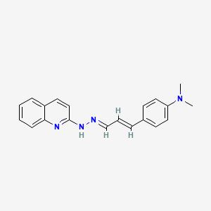 3-[4-(dimethylamino)phenyl]acrylaldehyde 2-quinolinylhydrazone